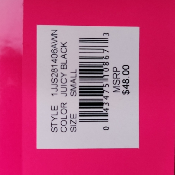 NWT Juicy Couture Cropped Legging sz Small Black - Picture 4 of 4